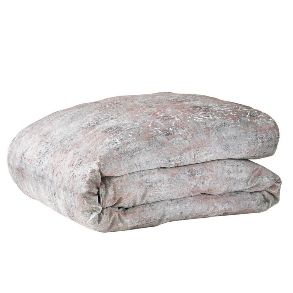 Hudson Park Greystone King Duvet Cover Warm Clay
